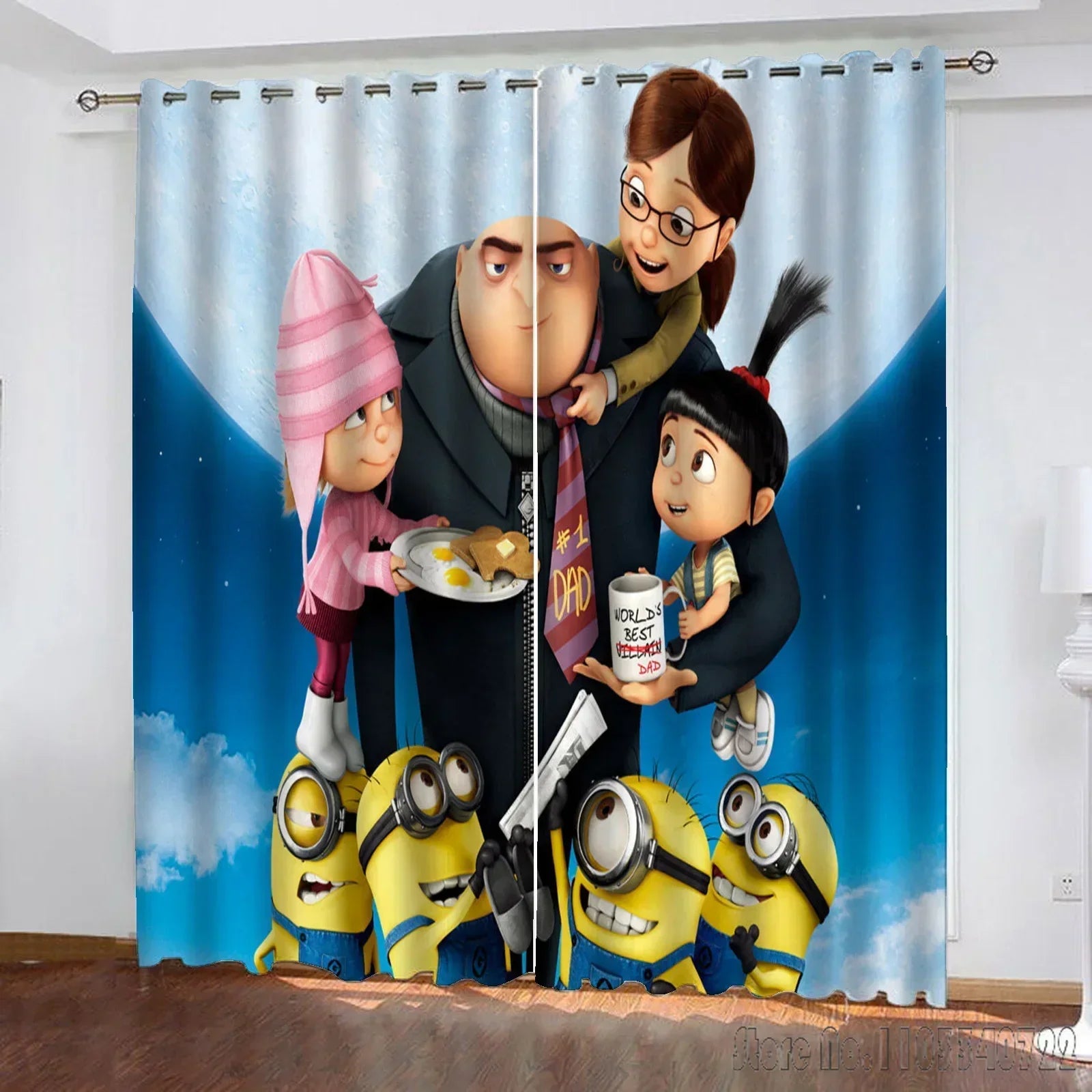 Minions 3D Blackout Curtains – Cartoon Window Decor for Kids’ Room - Image 4