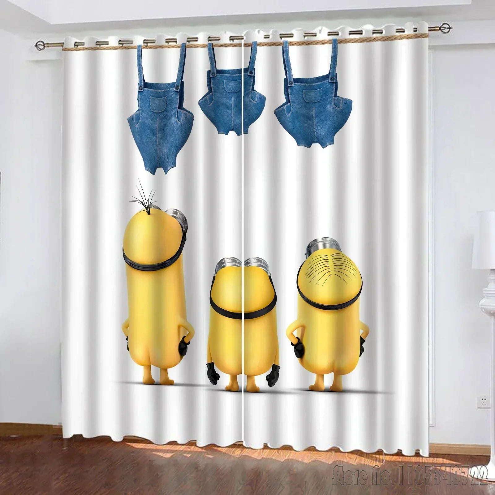 Minions 3D Blackout Curtains – Cartoon Window Decor for Kids’ Room - Image 3