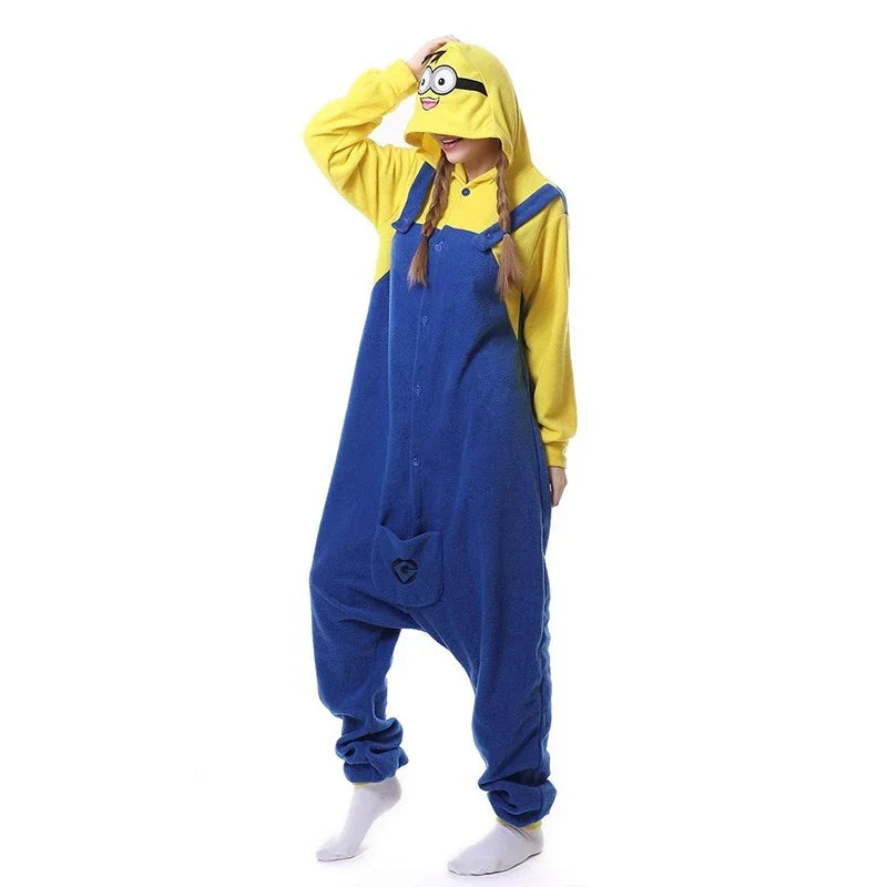 Despicable Me Minions "Smile" Onesie Pajamas – Adult Cartoon Sleepwear - Image 6