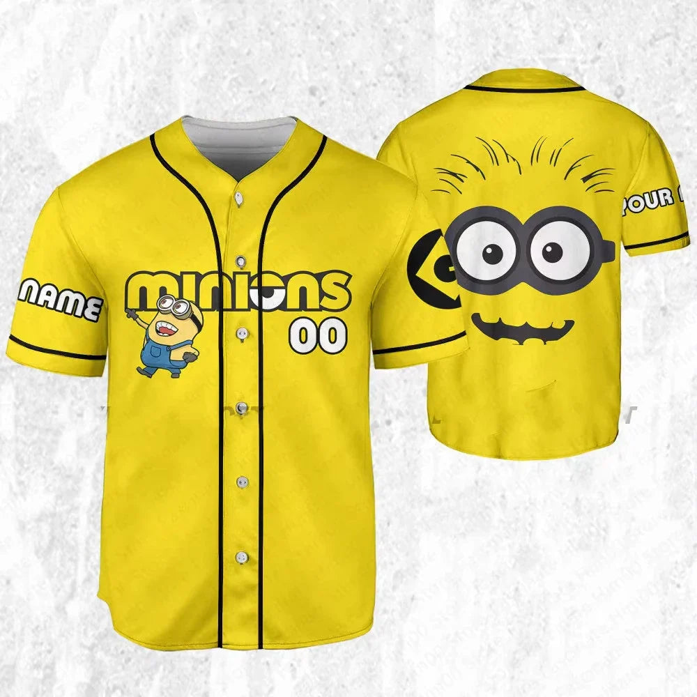 2025 Minions Baseball Tee – Unisex Quick-Dry Summer Shirt