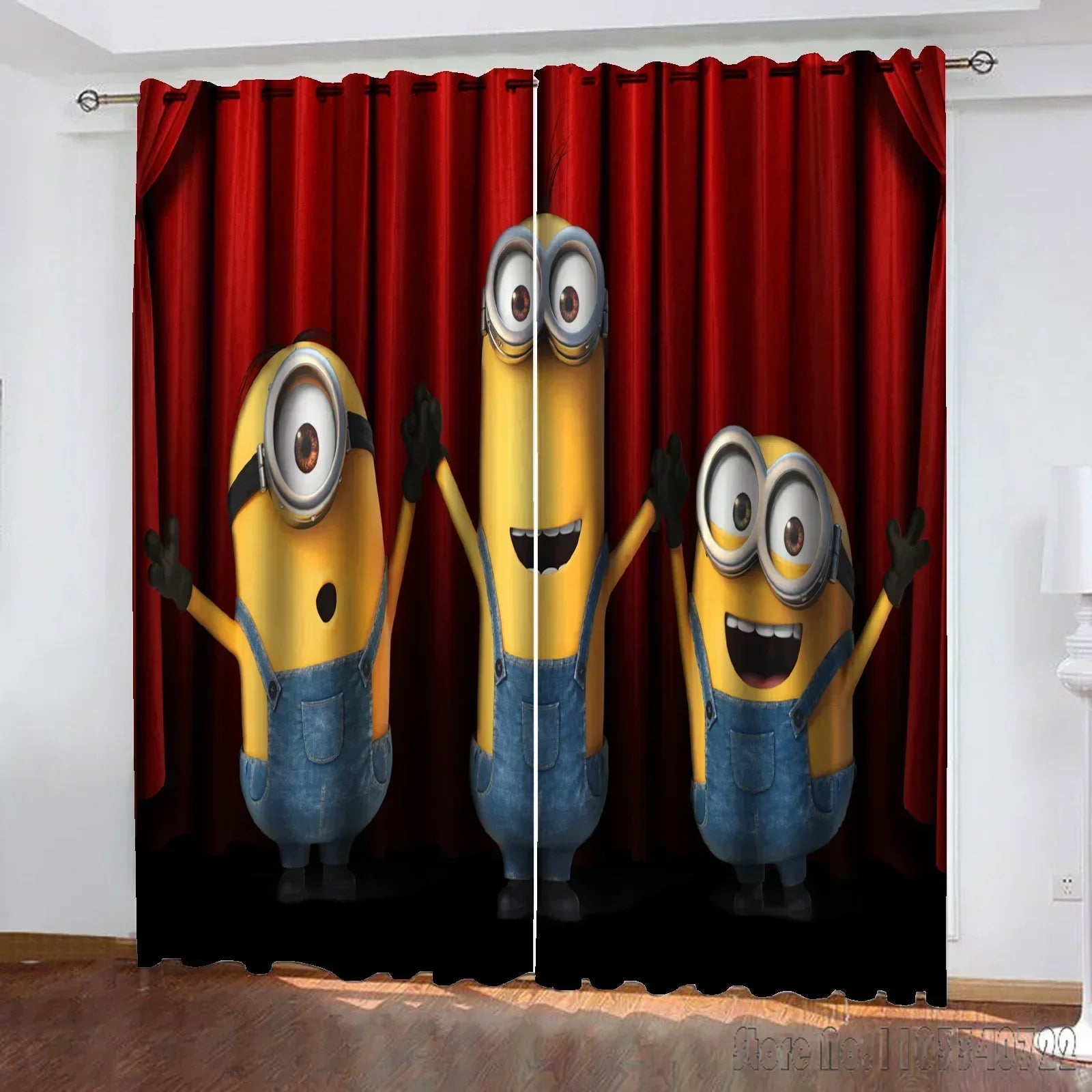 Minions 3D Blackout Curtains – Cartoon Window Decor for Kids’ Room - Image 2